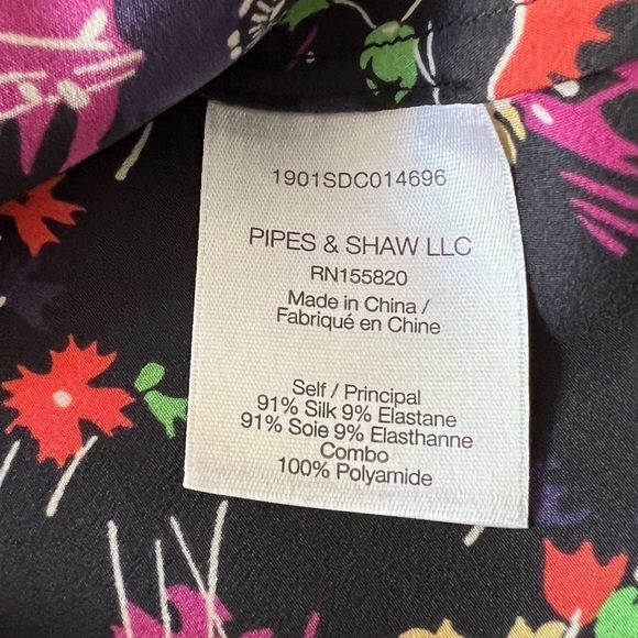 Veronica Beard Gil Cami in Black Multi Silk - Picture 13 of 14